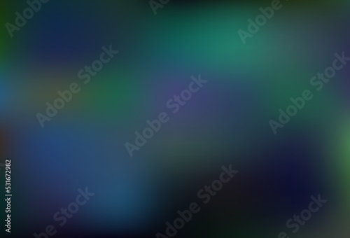 Dark Blue, Green vector blur pattern.