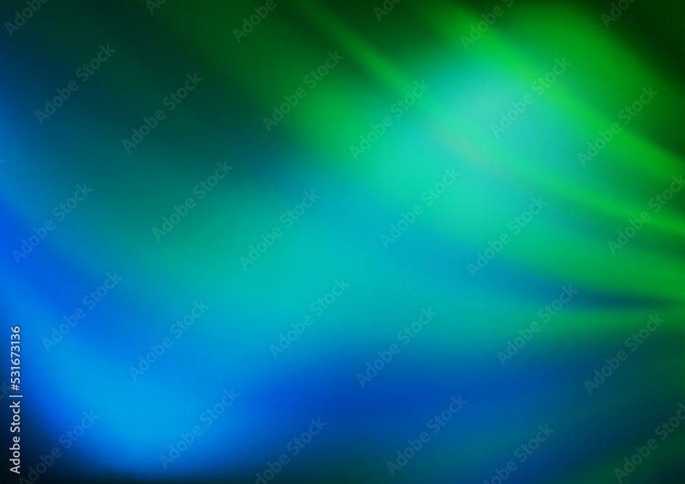 Light Blue, Green vector modern bokeh pattern.