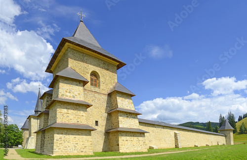 Sucevita Monastery and Eastern Orthodox Church, built in 1585 by Ieremia Movila, Bukovina region, Romania, Europe - UNESCO World Heritage Site. photo