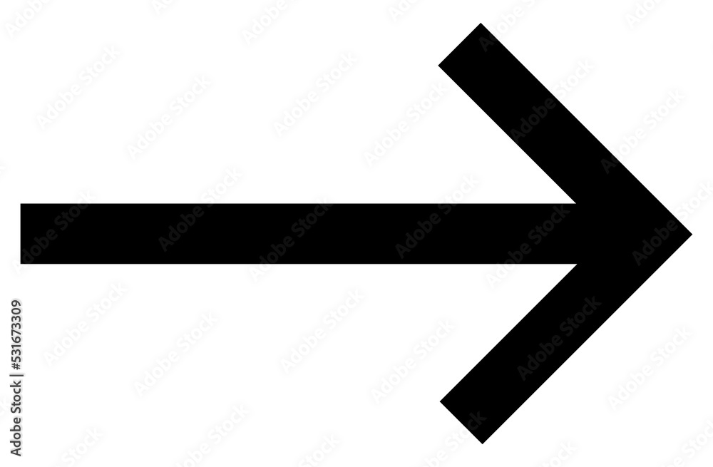 Straight arrow icon. Black arrow pointing to the right. Black direction pointer Straight arrow icon. Black arrow pointing to the right. Black direction pointer