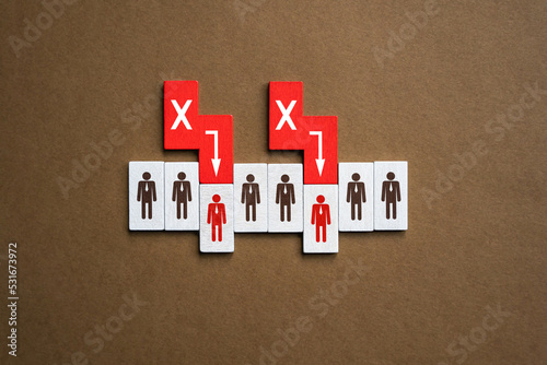 Dismissal of employees from the team. Reducing employees, optimizing work, increasing productivity. Reorganization. Crisis and downsizing of business. Social and financial assistance after job losing