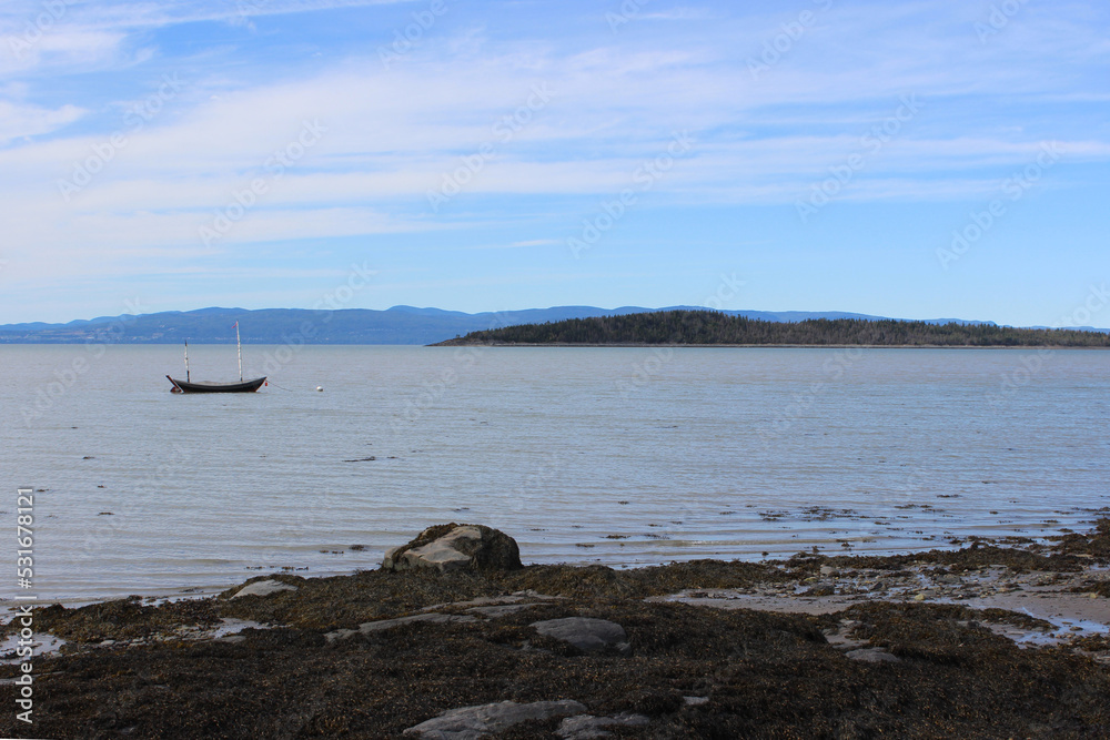 St Lawrence River in Kamouraska, Quebec