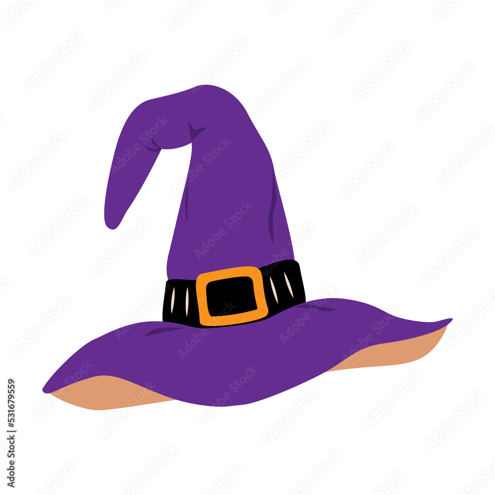 Witch's Hat Illustration for Halloween Design Witch's Hat Illustration for Halloween Design