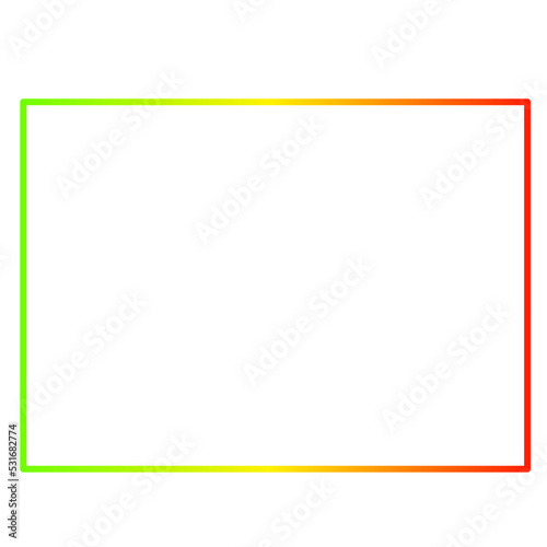 thin rectangular colorful frame on white background. Perfect design for sales titles, logos and banners. Vector