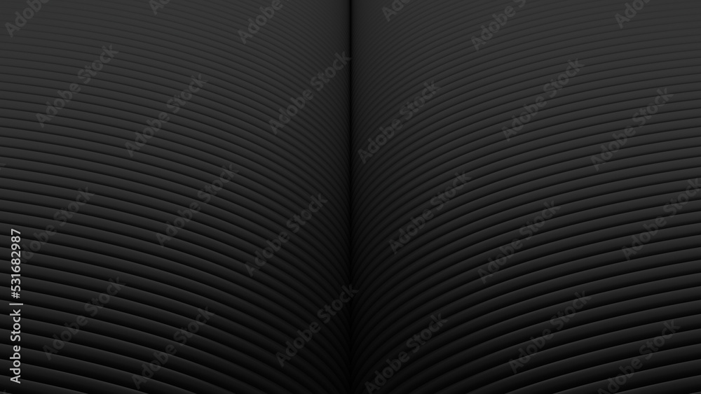 Abstract black wave background Illustration.