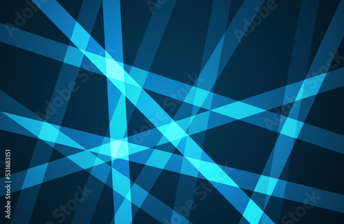 Abstract blue background with crossed lines