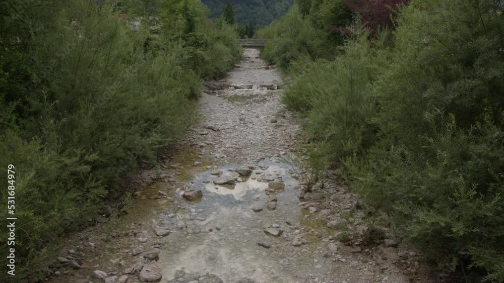 nearly dried up torrent in summer nearly dried up torrent in summer