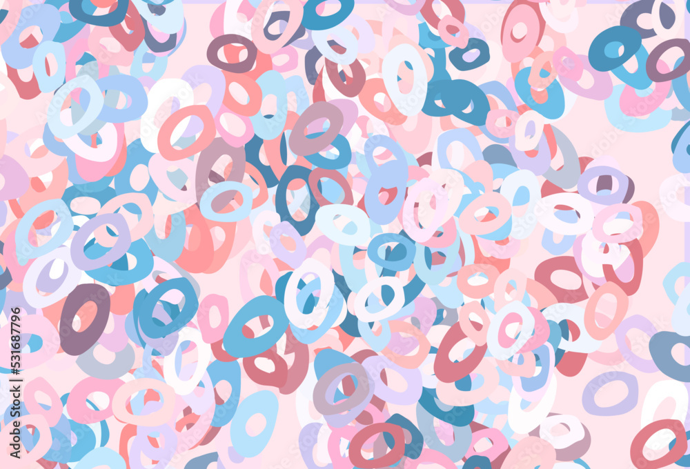 Light Blue, Red vector texture with disks. Light Blue, Red vector texture with disks.