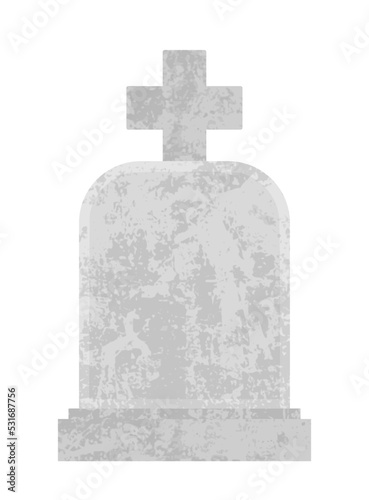 Blank headstone vector