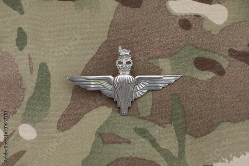 Canvastavla parachute regiment badge