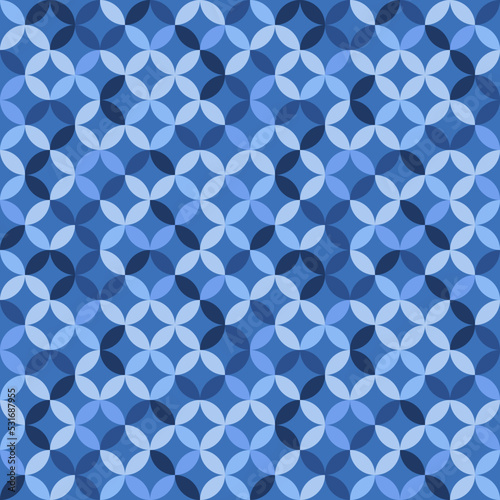 Blue cool geometric pattern