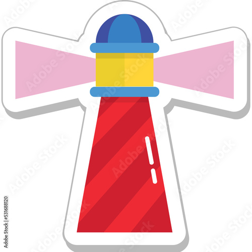 Lighthouse Colored Vector Icon