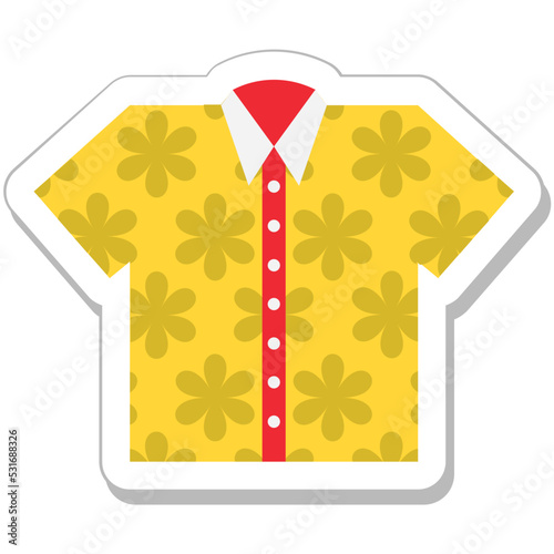 T Shirt Colored Vector Icon