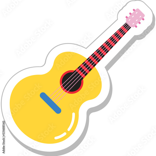 Guitar Colored Vector Icon