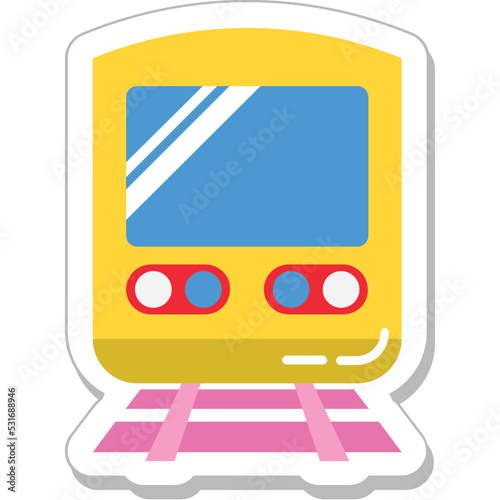 Tram Colored Vector Icon