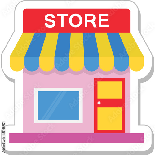 Store Colored Vector Icon