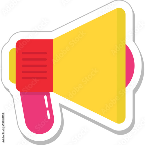 Megaphone Colored Vector Icon