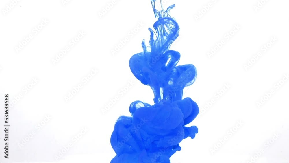 Blue Paint in water