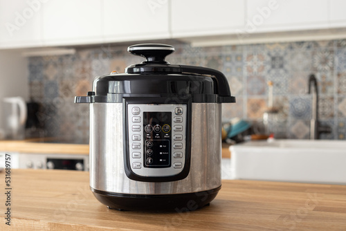 Modern multi cooker in the kitchen