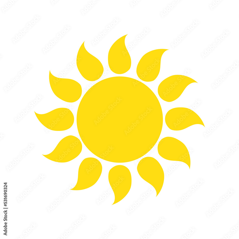 Sun with lights. Daylight of weather with abstract light, illustration image Sun with lights. Daylight of weather with abstract light, illustration image