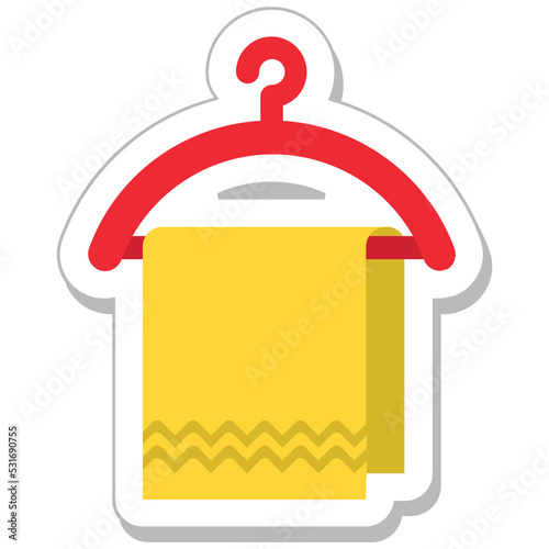 Towel Colored Vector Icon