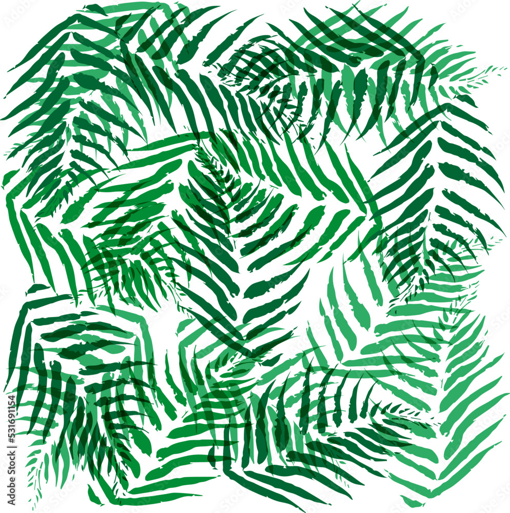 green textile pattern design vector