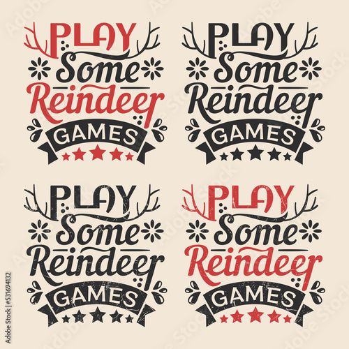 play some reindeer games typography