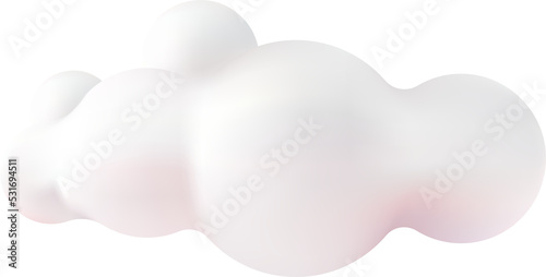 cute cloud cartoon 3d