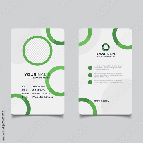 Modern and Clean Business id Card Template