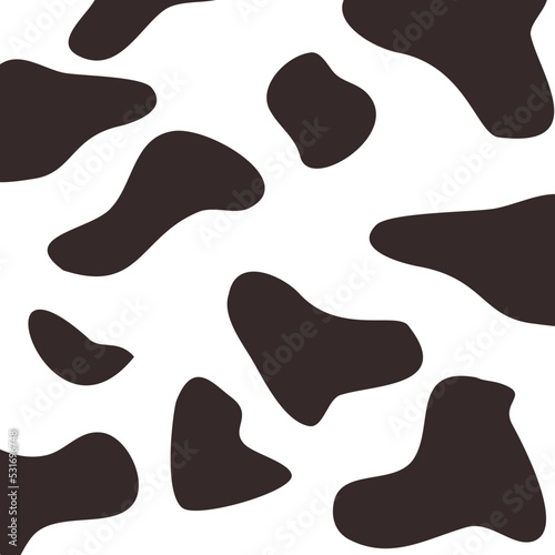Cow skin vector illustration. Seamless pattern.