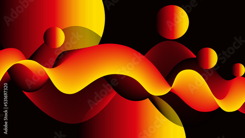Abstract background in yellow-red-black. Stylized German flag. Stylized Belgian flag. Abstract bg. Vector design. Tricolor. Vector background.