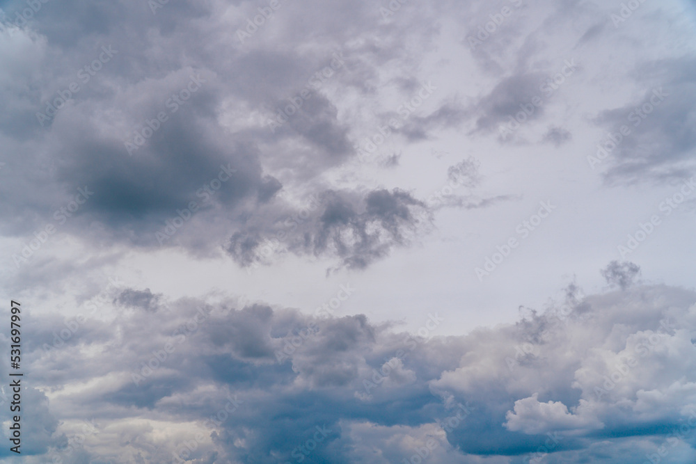 Obraz premium dramatic sky clouds before summer rain storm