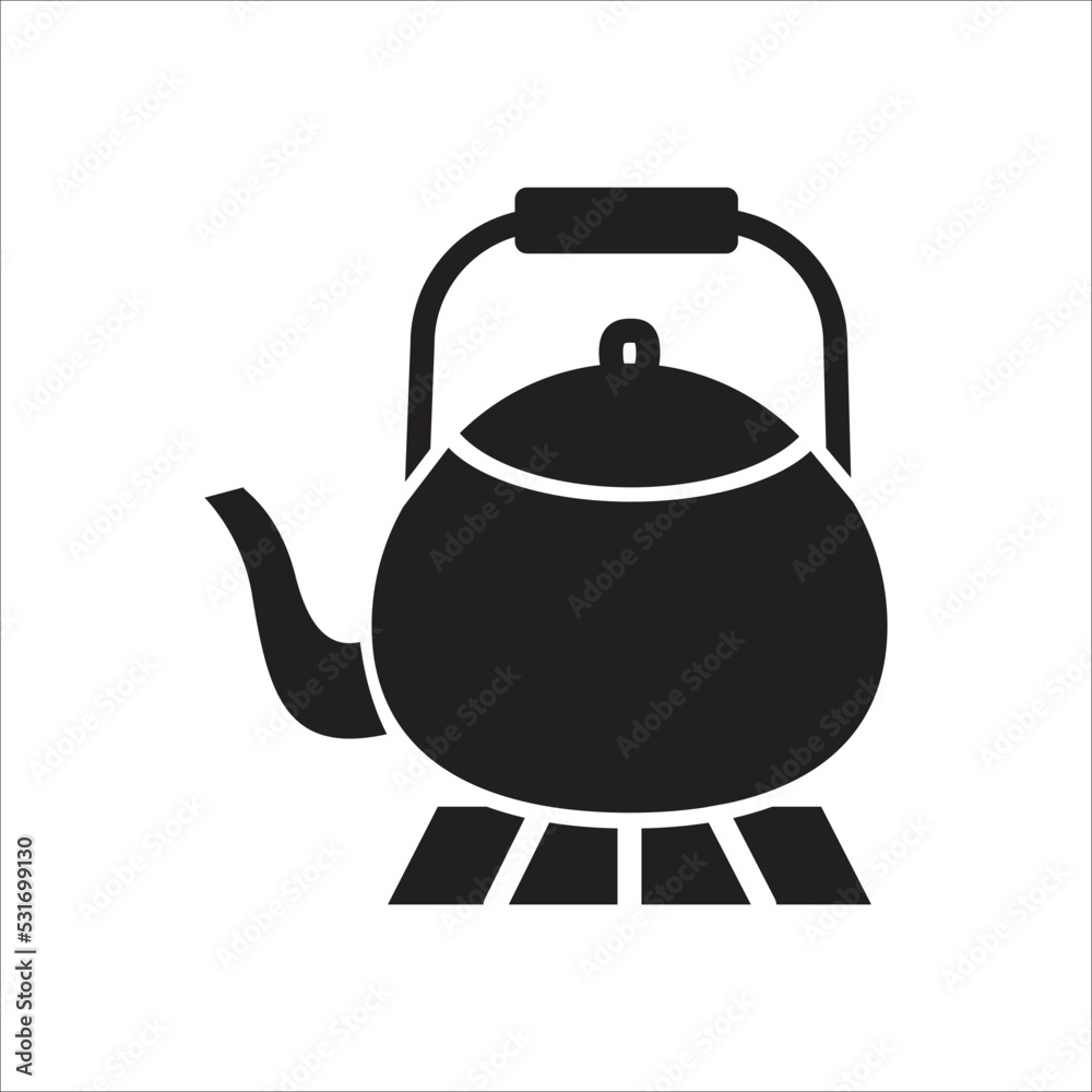 Obraz premium coffee pot icon minimalist design art