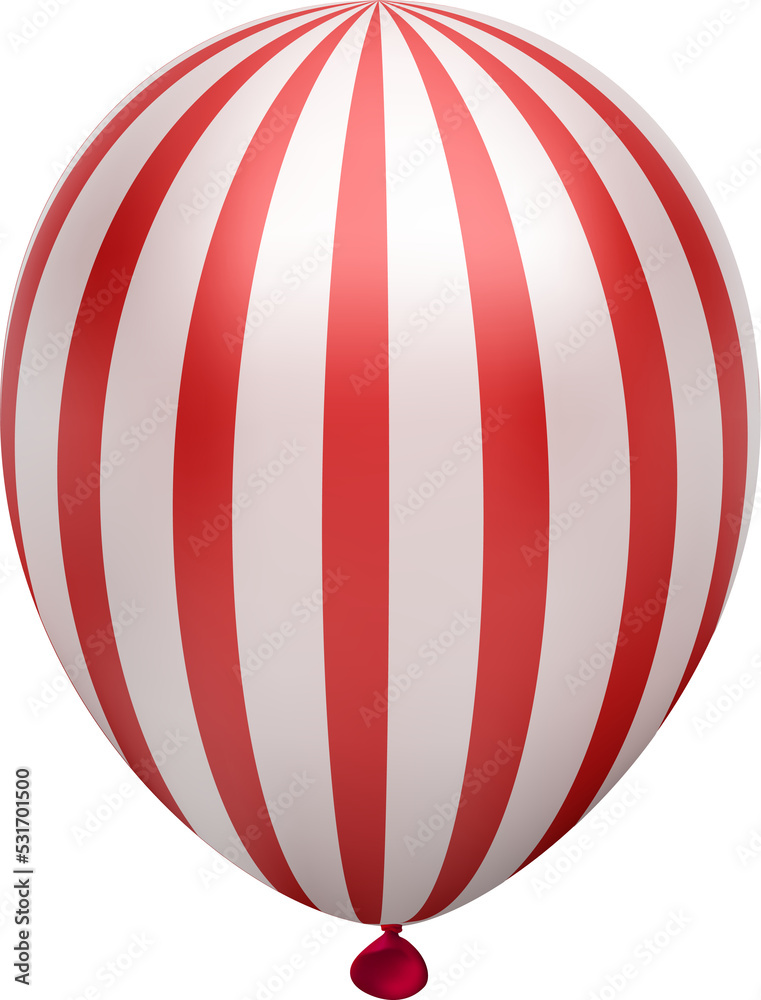 balloon with USA flag 3d decorative elements balloon with USA flag 3d decorative elements