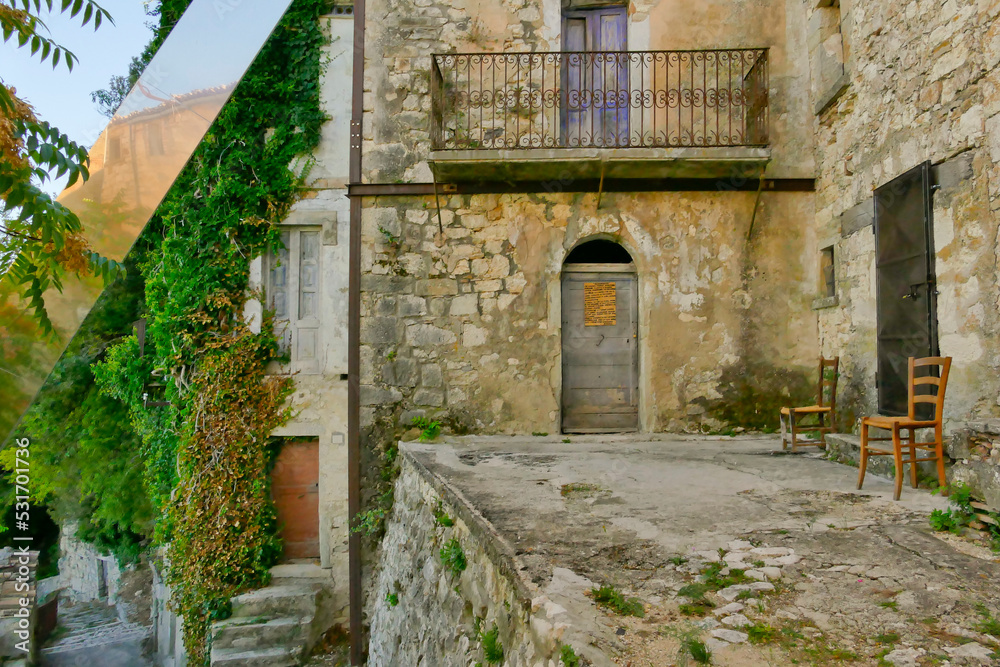 Borgo fantasma di Buonanotte, Abruzzo, Italy