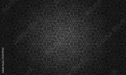 Wallpaper Mural Seamless repeat geometric flower line design illustration Torontodigital.ca