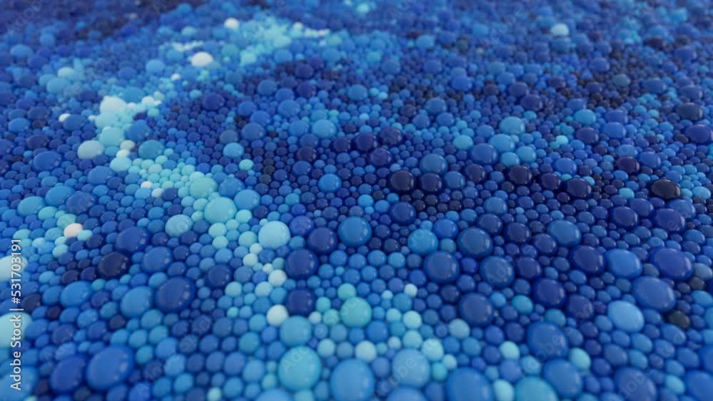 moving balls of blue shades, 3d animation moving balls of blue shades, 3d animation