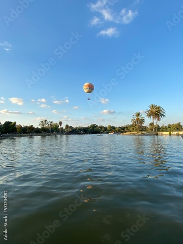air balloon on the lake , Tel Aviv