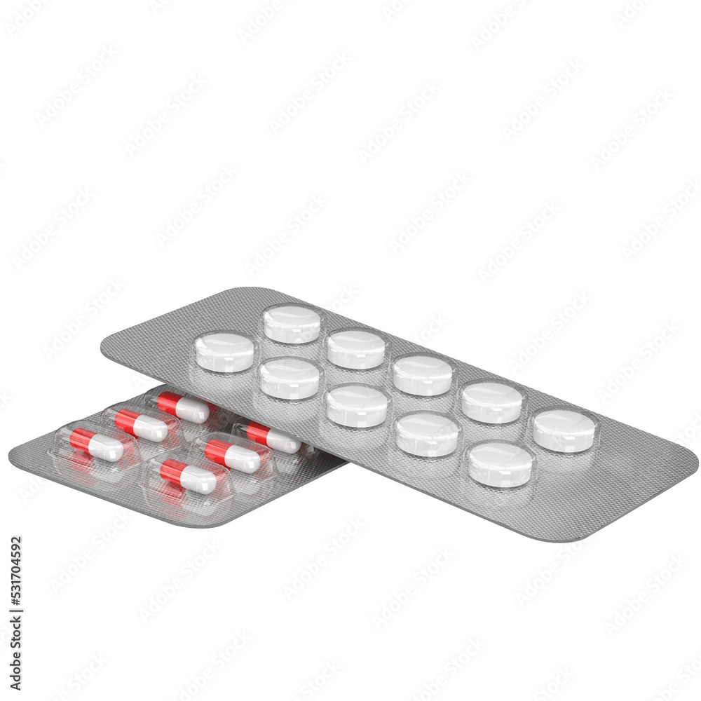 3D rendering illustration of some pharmaceutical pills 3D rendering illustration of some pharmaceutical pills