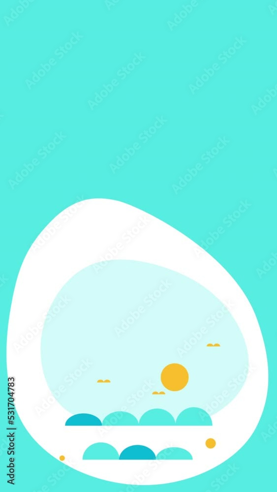 4k vertical video of water and dolphin on blue background. 4k vertical video of water and dolphin on blue background.
