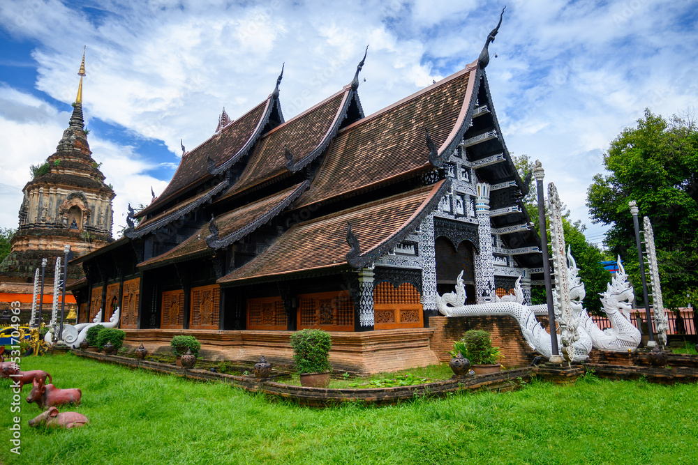 Beautiful Wat Lok Molee Temple in Chiang Mai, Thailand.