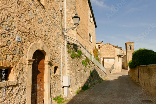 Borgo medievale di Castrovalva, Abruzzo, Italy photo