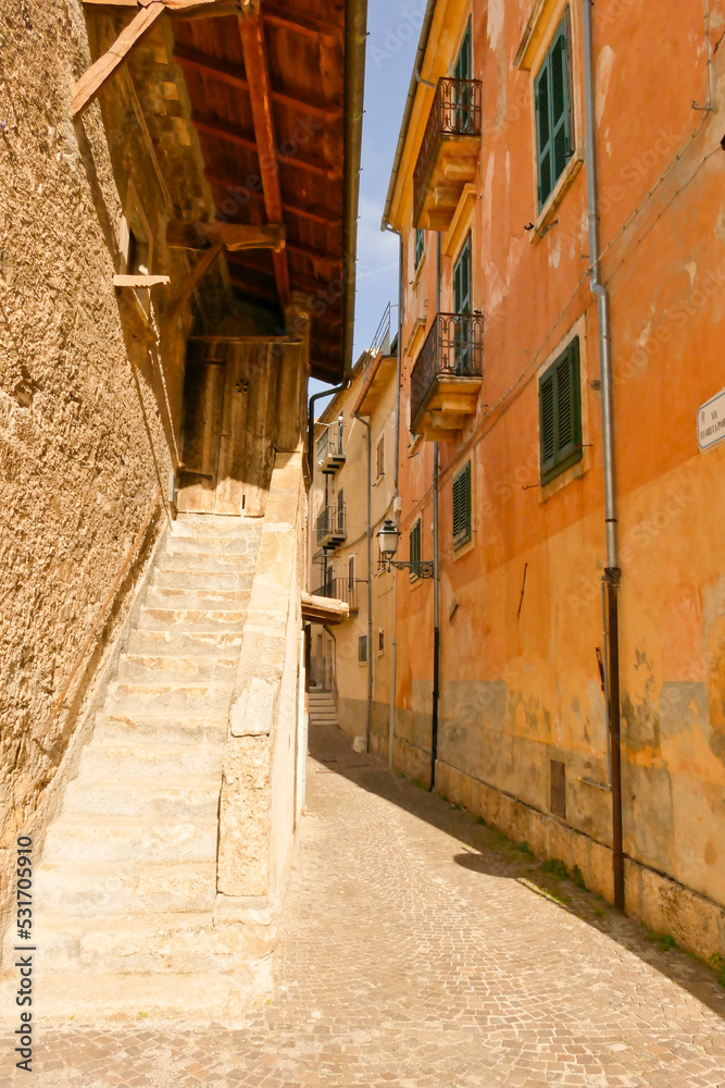 Fototapeta premium Borgo medievale di Castrovalva, Abruzzo, Italy