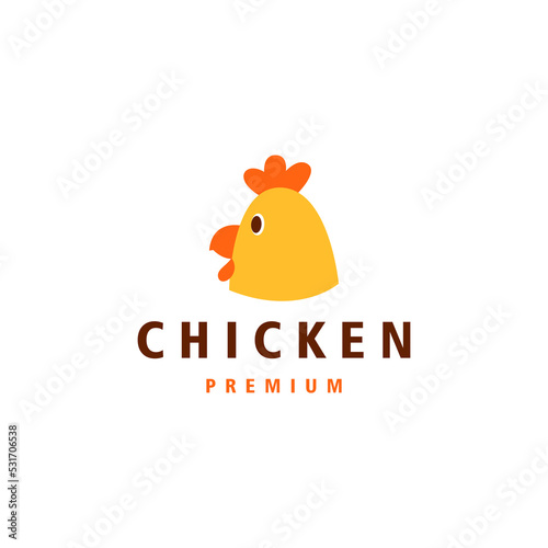 fried chicken food premium logo mascot ninja
