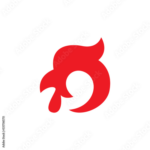 fried chicken food premium logo mascot ninja