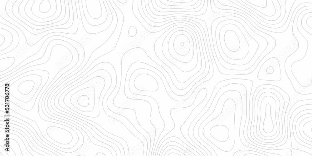 White paper texture abstract pattern with lines topographic map background. Line topography map contour background, geographic grid. Abstract vector illustration.	
