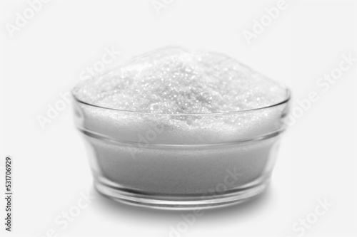 Abstract white powder in white background