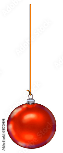 Czerwona bombka na choinkę