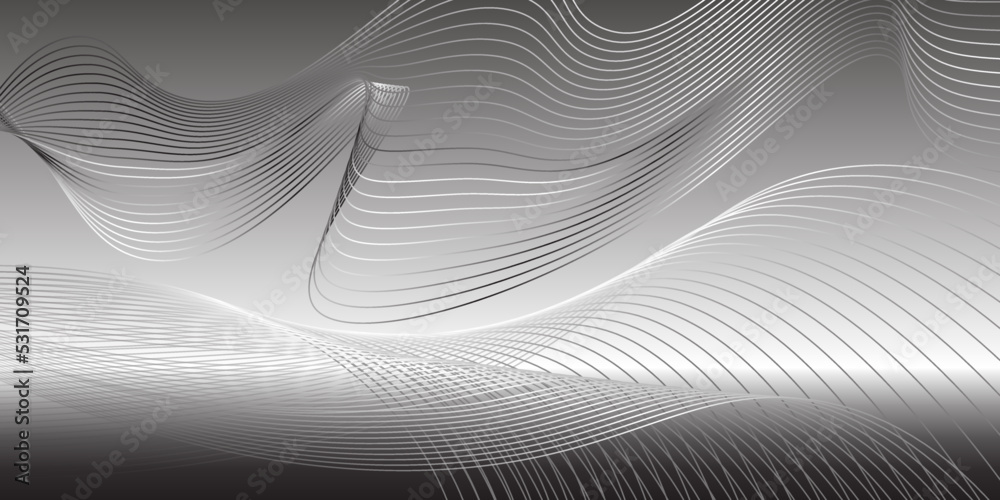Grey background with white and black lines Grey background with white and black lines
