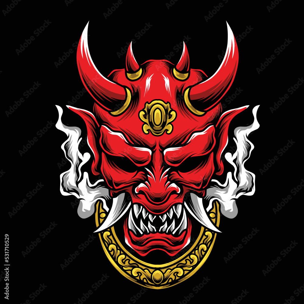 Illustration vector graphic of devil,can be used as a poster,t-shirt design,merchandise,etc Illustration vector graphic of devil,can be used as a poster,t-shirt design,merchandise,etc